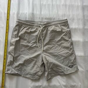 PacSun Light Gray Drawstring Swim Shorts